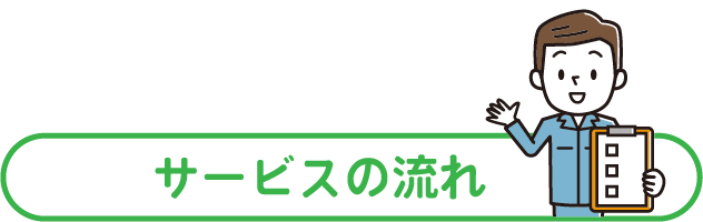 サービスの流れ